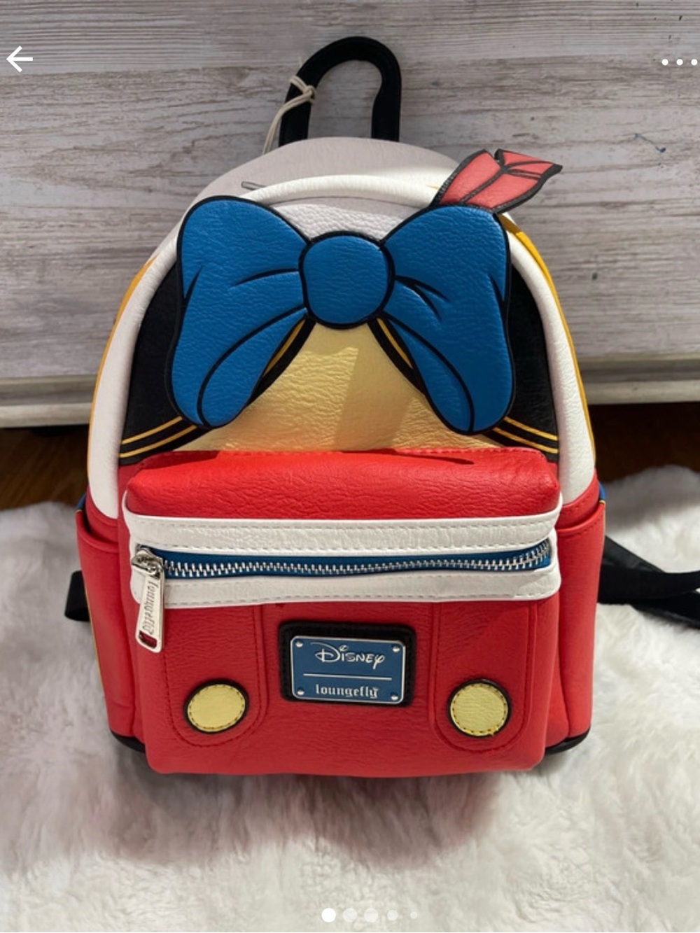 Loungefly Snow White Kids Mini Backpack - Red/Blue/Yellow